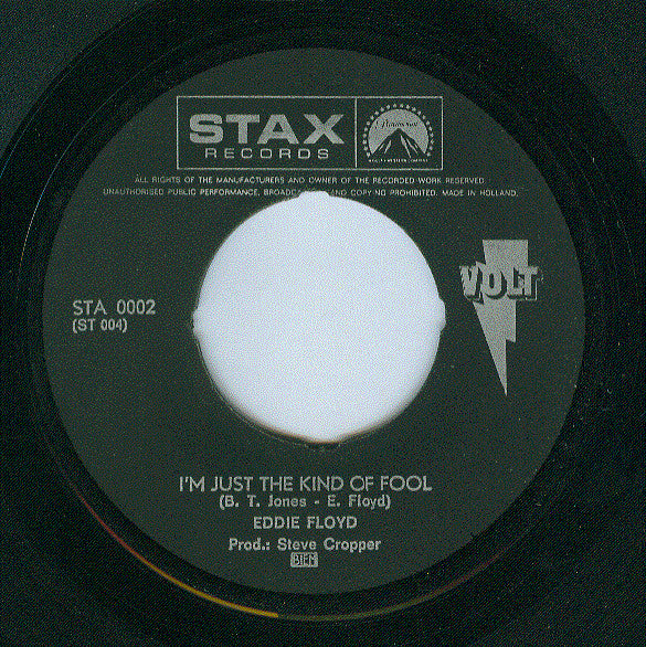 Eddie Floyd -I've Never Found A Girl (To Love Me Like You Do) / I'm Just The Kind Of Fool