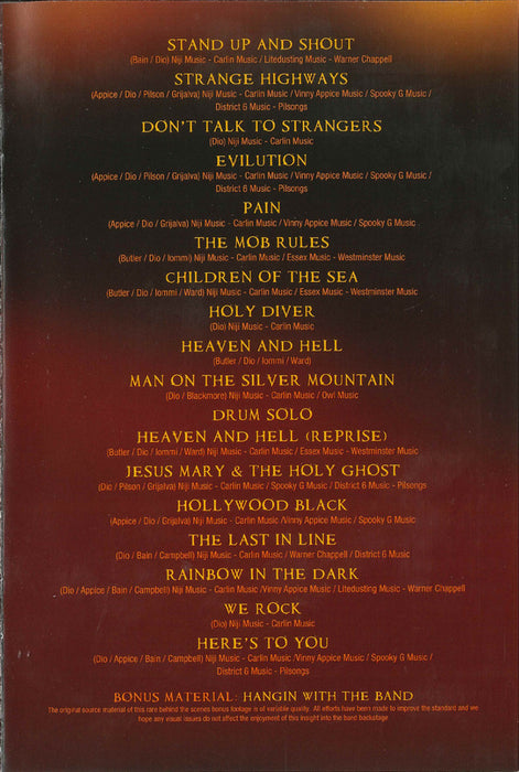 Dio (2) -Live In London Hammersmith Apollo 1993