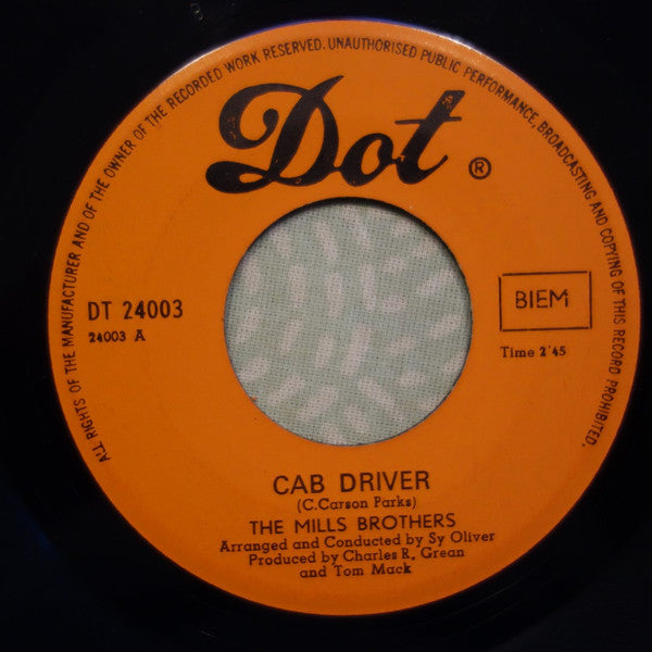 The Mills Brothers - Cab Driver