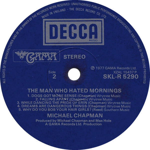 Michael Chapman (2) -The Man Who Hated Mornings
