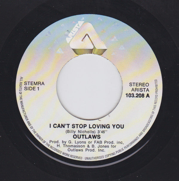 Outlaws -I Can't Stop Loving You