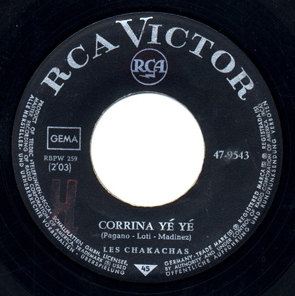 Les Chakachas* -Corrina Yé Yé / Sunday