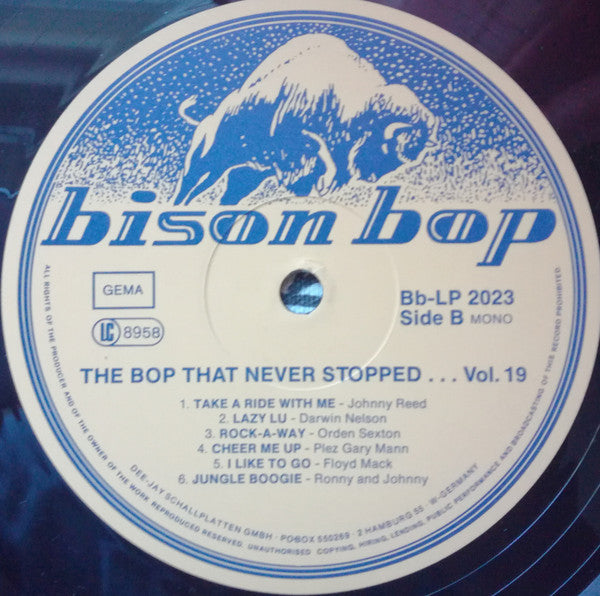 Various -Bison Bop: The Bop That Never Stopped - For A Real Rockin' Cat Volume 19