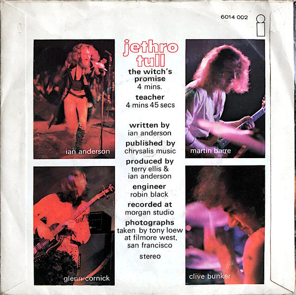 Jethro Tull -The Witch's Promise / Teacher