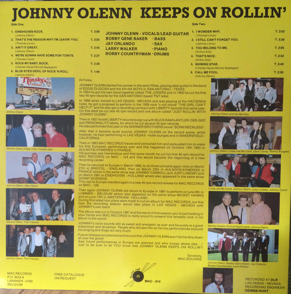Johnny Olenn -Keeps On Rollin'