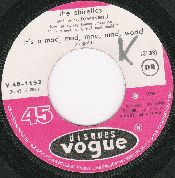 The Shirelles -It's A Mad, Mad, Mad, Mad World / 31 Flavors
