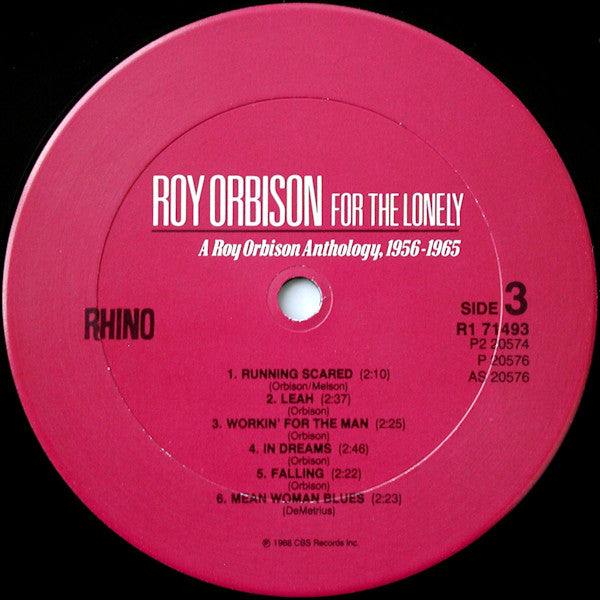 Roy Orbison -For The Lonely: A Roy Orbison Anthology, 1956-1965