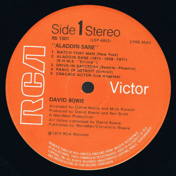 David Bowie - Aladdin Sane