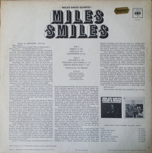 Miles Davis Quintet* -Miles Smiles