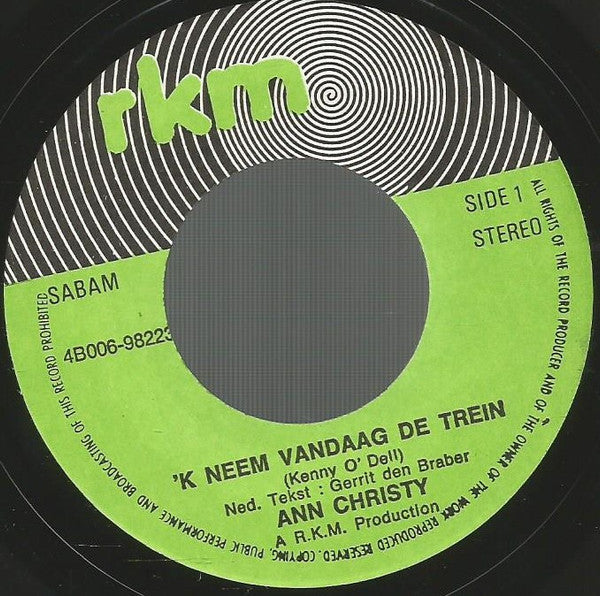 Ann Christy -'k Neem Vandaag De Trein