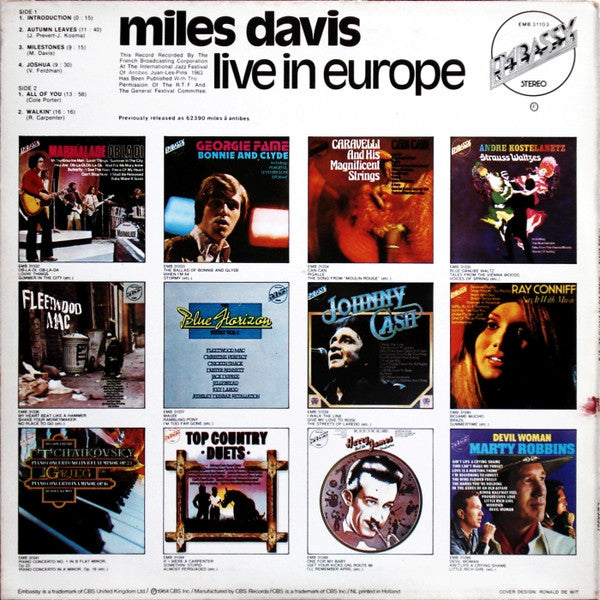 Miles Davis -Live In Europe