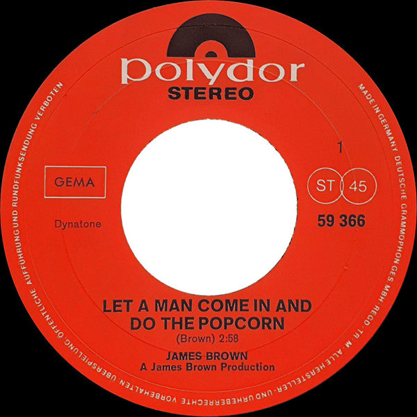 James Brown -Let A Man Come In And Do The Popcorn