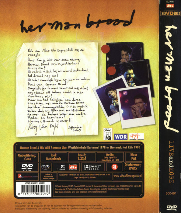 Herman Brood & His Wild Romance -Live And More