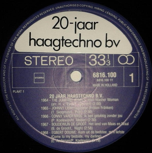 Various - Panasonic Technics - 20 Jaar Haagtechno