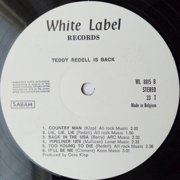 Teddy Redell -Teddy Redell Is Back