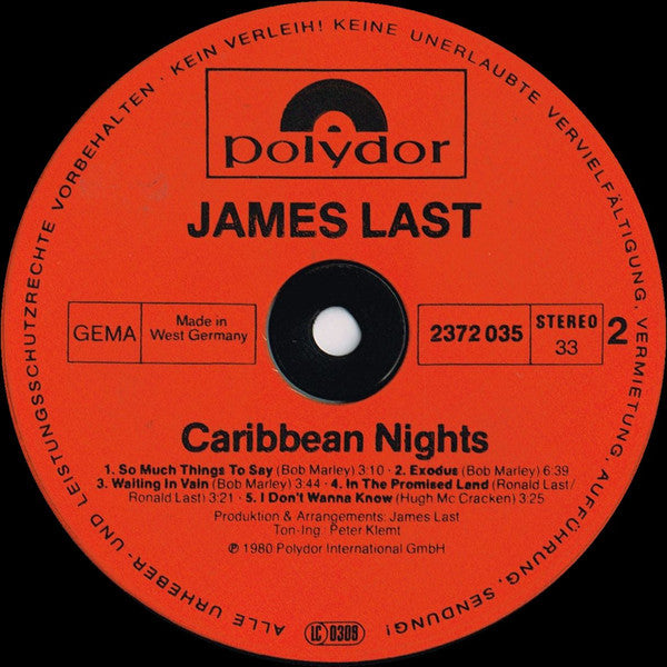 James Last -Caribbean Nights