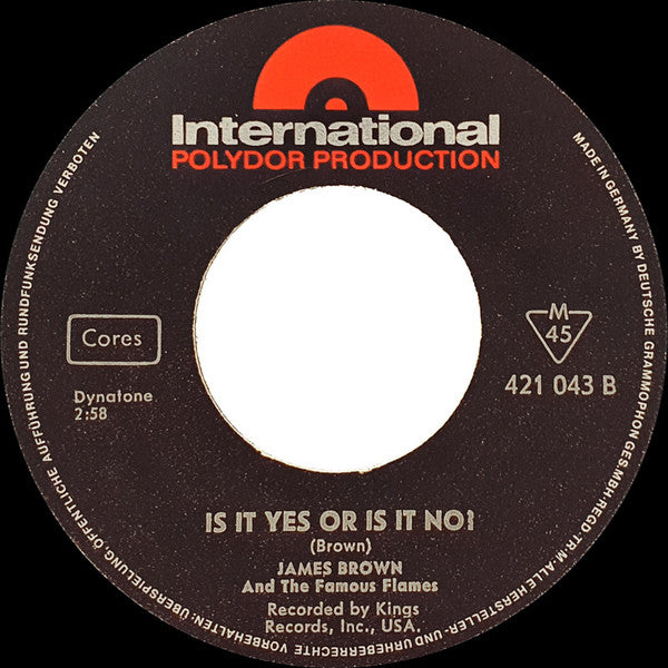James Brown And The Famous Flames* -It's A Man's Man's Man's World