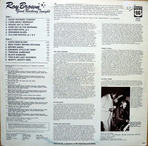 Roy Brown -Good Rocking Tonight - Legendary Recordings, Vol. 2 (1947-1954)