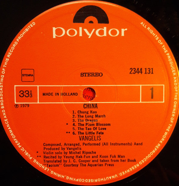 Vangelis - China = 中國