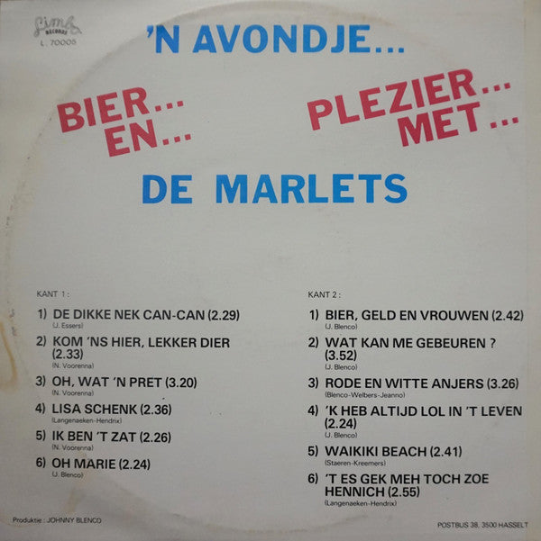 De Marlets -'n Avondje Bier En Plezier Met ... De Marlets!!!