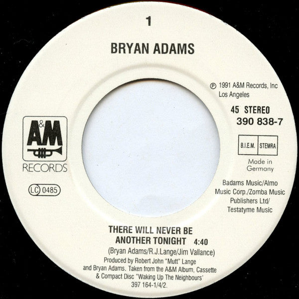 Bryan Adams -There Will Never Be Another Tonight