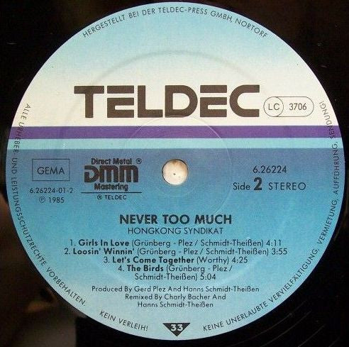 Hongkong Syndikat -Never Too Much