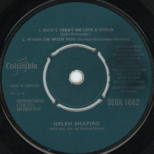 Helen Shapiro -Don't Treat Me Like A Child