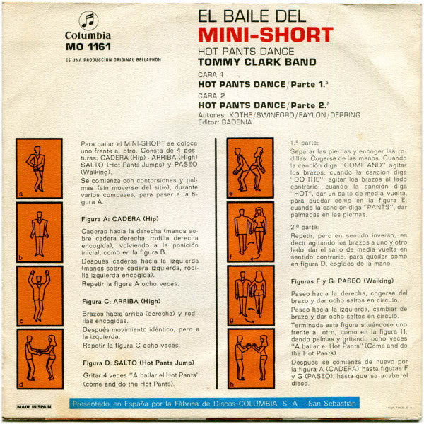 Tommy Clark Band -El Baile Del Mini-Short = Hot Pants Dance