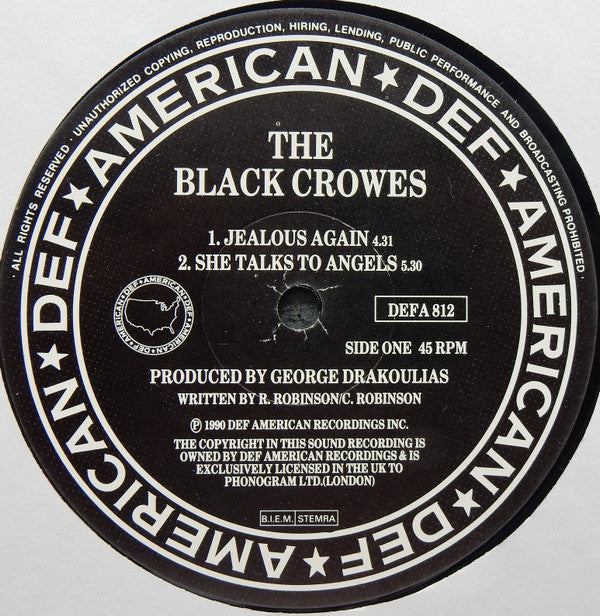 The Black Crowes -Jealous Again / She Talks To Angels
