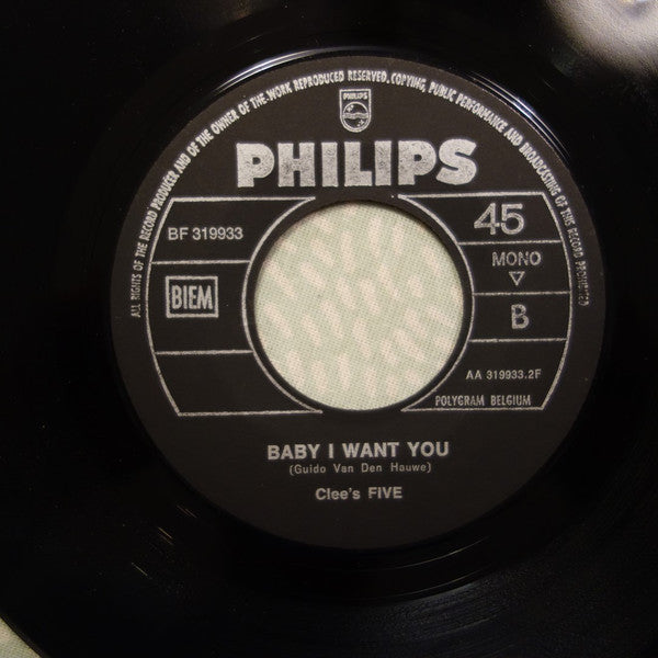 Clee's Five -No Other Man / Baby I Want You
