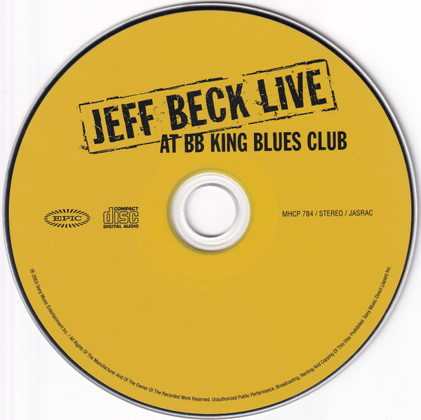 Jeff Beck -Live At BB King Blues Club