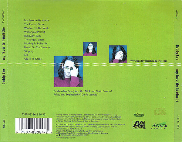 Geddy Lee -My Favorite Headache