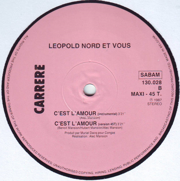 Leopold Nord & Vous -C'est L'amour