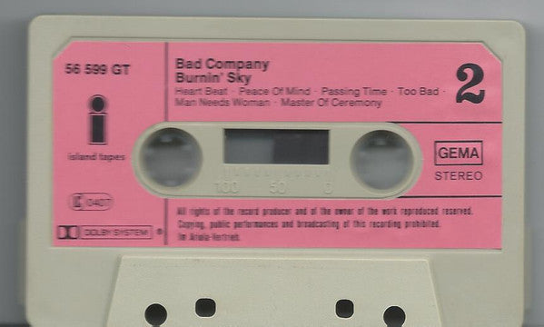 Bad Company (3) - Burnin' Sky