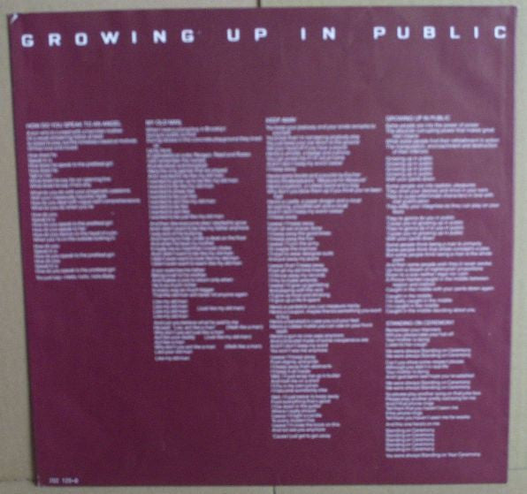 Lou Reed -Growing Up In Public
