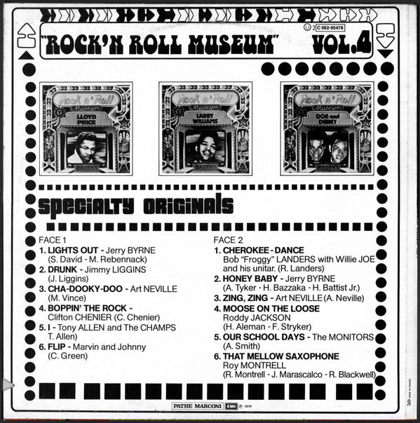 Various - Rock N' Roll Museum Vol 4 Specialty Originals