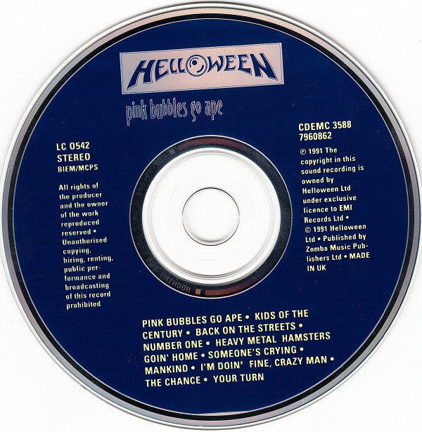Helloween -Pink Bubbles Go Ape
