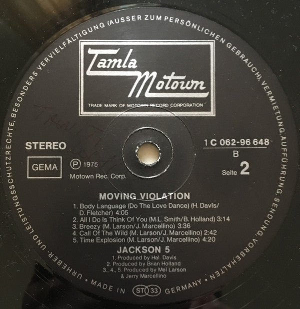 The Jackson 5 -Moving Violation