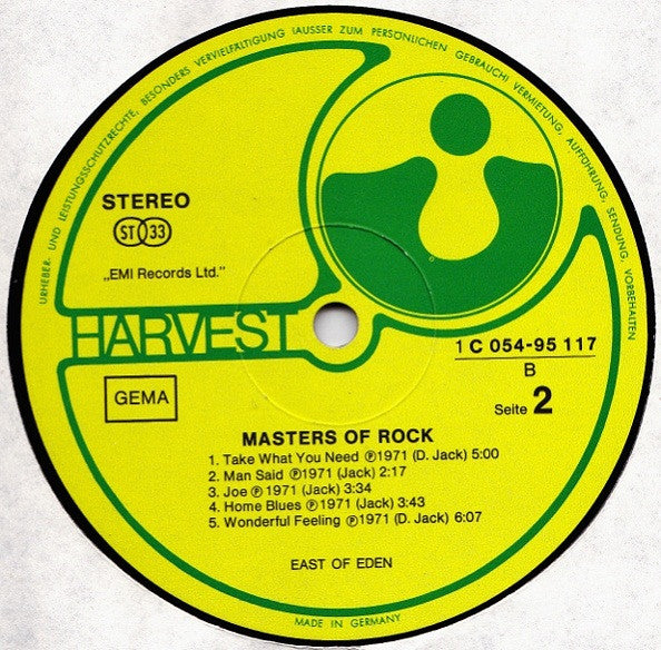 East Of Eden (2) -Masters Of Rock