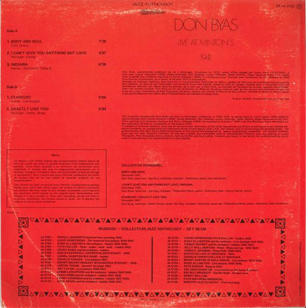 Don Byas - Live At Minton's 1941