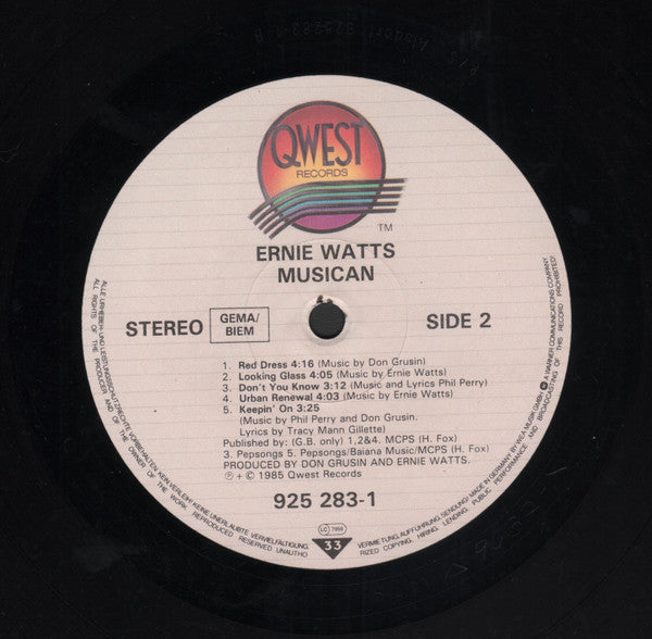 Ernie Watts - Musican