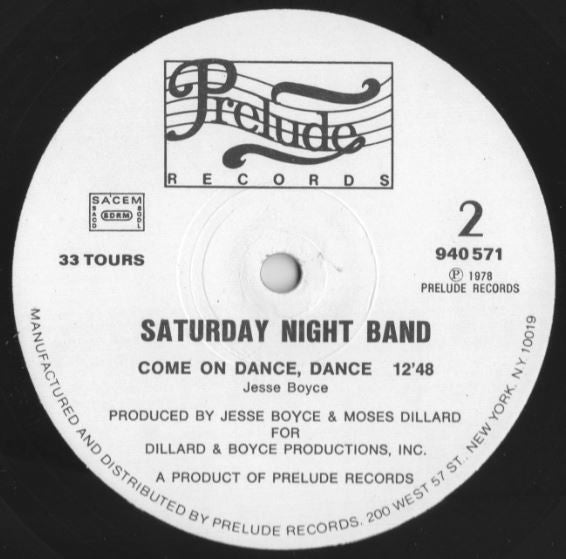 Saturday Night Band -Come On Dance, Dance