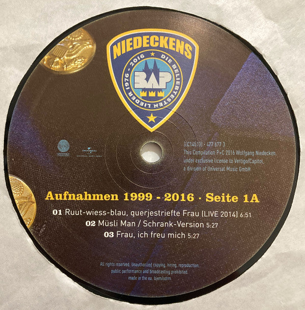 Niedeckens BAP* -Die Beliebtesten Lieder Vol.2 1999 - 2016