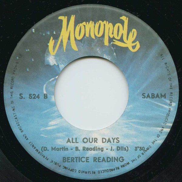 Bertice Reading -Happy Go Lucky / All Our Days