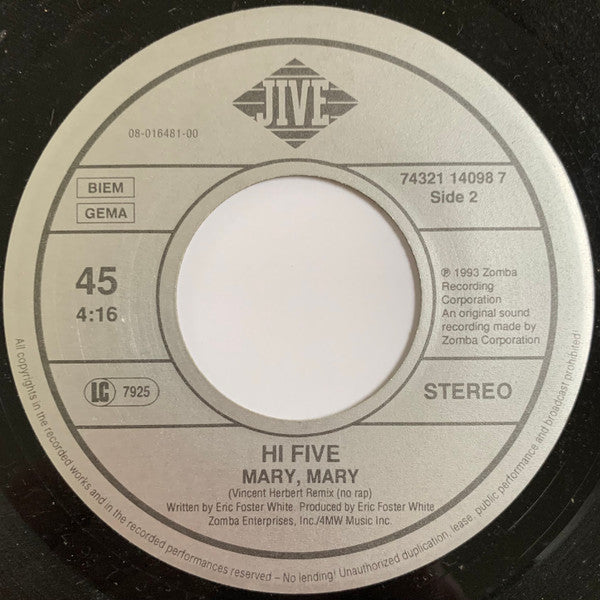 Hi-Five -Mary, Mary