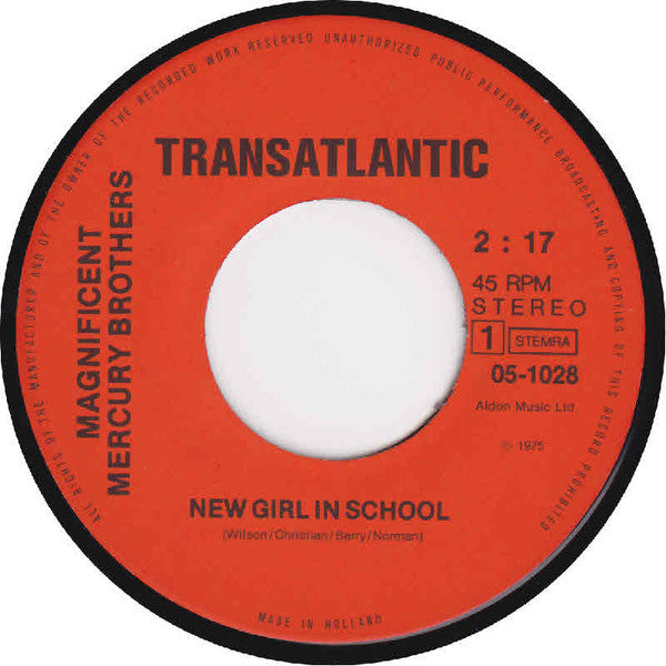 The Magnificent Mercury Brothers -New Girl In School