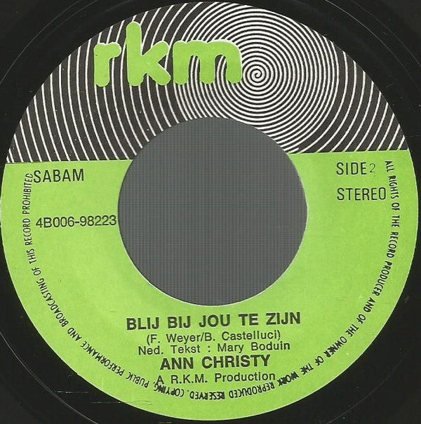 Ann Christy -'k Neem Vandaag De Trein