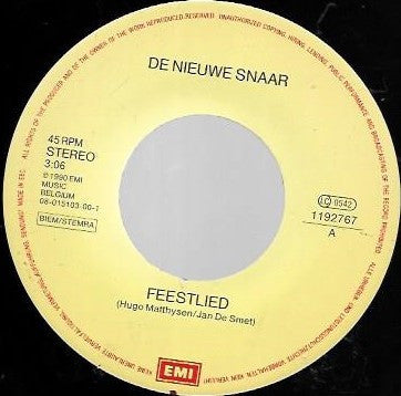 De Nieuwe Snaar & De Ritme Kings -Feestlied