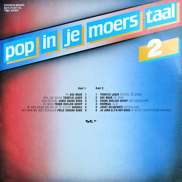 Various - Pop In Je Moers Taal 2