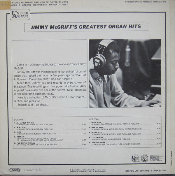 Jimmy McGriff - Jimmy McGriff's Greatest Organ Hits